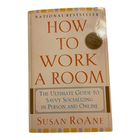 How to Work a Room by Susan RoAne Paperback Social Skills Guide - Picture 1 of 2